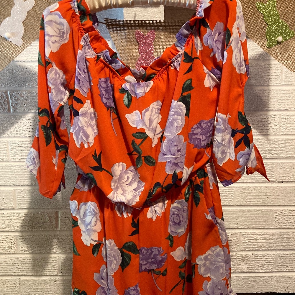 FLORAL CHIFFON ROMPER